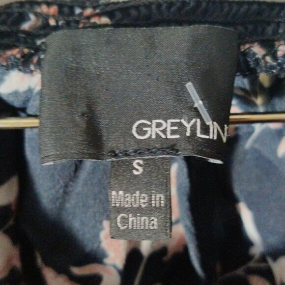 Greylin S Black Floral Off Shoulder Blouse - Picture 4 of 6